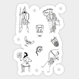 Greek Myth Comix - The Gods Sticker Pack 3 Sticker